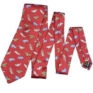 VINTAGE ALYNN WW2 fighter planes silk tie